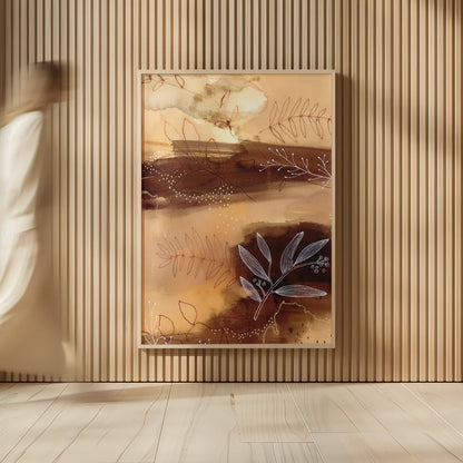 Subtle Autumn by Laura Horn. shown as over sized large wall art. Available as an archival giclee rolled canvas, fine art paper, or poster print. SKU 78526h.