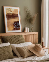 Subtle Autumn by Laura Horn. shown as a paper print in a natural frame. Available as a archival giclee rolled canvas, fine art paper, or poster print. SKU 78526h.