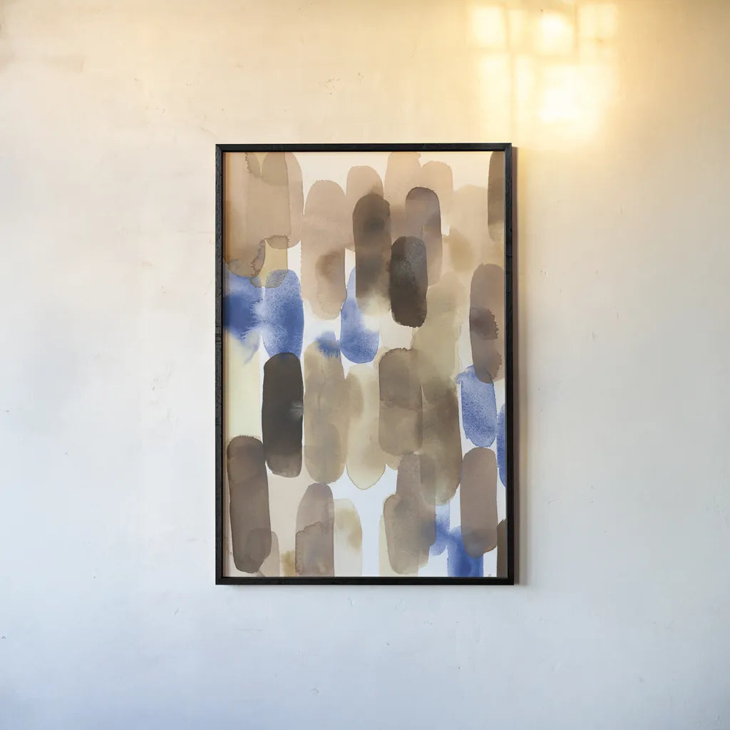 Tempo by Laura Horn. shown as a paper print in a black flame. Available as a archival giclee rolled canvas, fine art paper, or poster print. SKU 78527h.