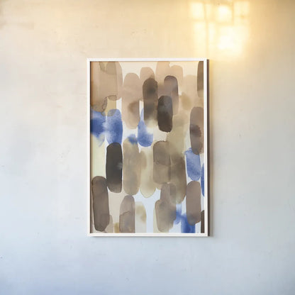 Tempo by Laura Horn. shown as a paper print in a white frame. Available as a archival giclee rolled canvas, fine art paper, or poster print. SKU 78527h.