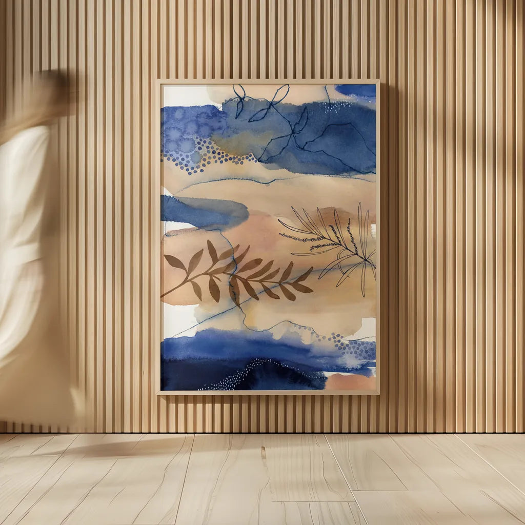 The Branch and the River by Laura Horn. shown as over sized large wall art. Available as an archival giclee rolled canvas, fine art paper, or poster print. SKU 78528h.