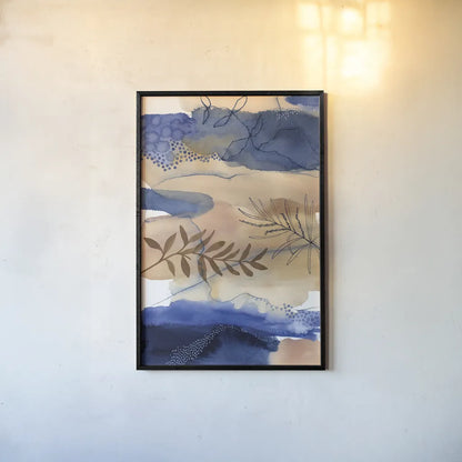 The Branch and the River by Laura Horn. shown as a paper print in a black flame. Available as a archival giclee rolled canvas, fine art paper, or poster print. SKU 78528h.