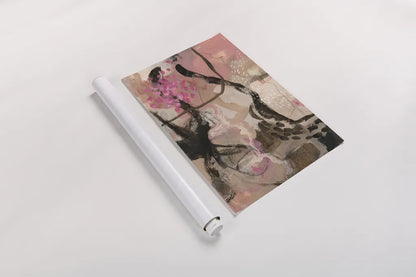 Trees and Blooms by Laura Horn. shown as a rolled paper print. Available as archival giclee rolled canvas, fine art paper, or poster print. SKU 91639h.