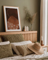 Winter Hibernation by Laura Horn. shown as a paper print in a natural frame. Available as a archival giclee rolled canvas, fine art paper, or poster print. SKU 73166h.