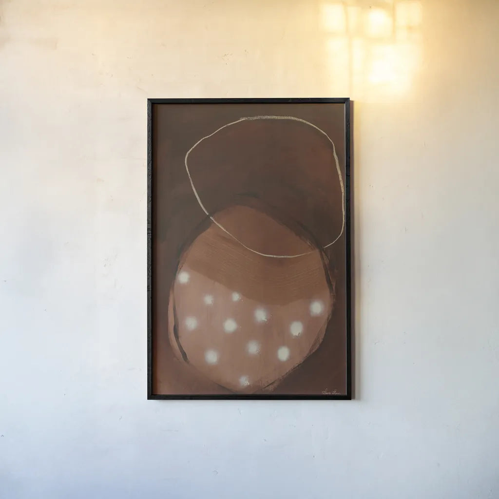 Winter Hibernation by Laura Horn. shown as a paper print in a black flame. Available as a archival giclee rolled canvas, fine art paper, or poster print. SKU 73166h.