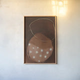 Winter Hibernation by Laura Horn. shown as a paper print in a natural frame. Available as a archival giclee rolled canvas, fine art paper, or poster print. SKU 73166h.