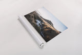 Above Skogafoss by Laura Marshall. shown as a rolled paper print. Available as archival giclee rolled canvas, fine art paper, or poster print. SKU 69903i.
