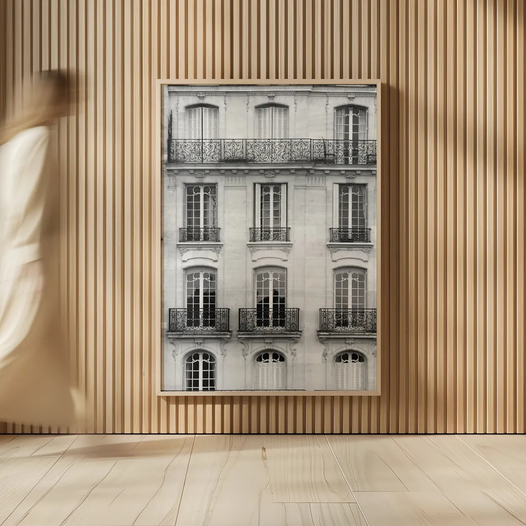 Across the Street I by Laura Marshall. shown as over sized large wall art. Available as an archival giclee rolled canvas, fine art paper, or poster print. SKU 21914h.