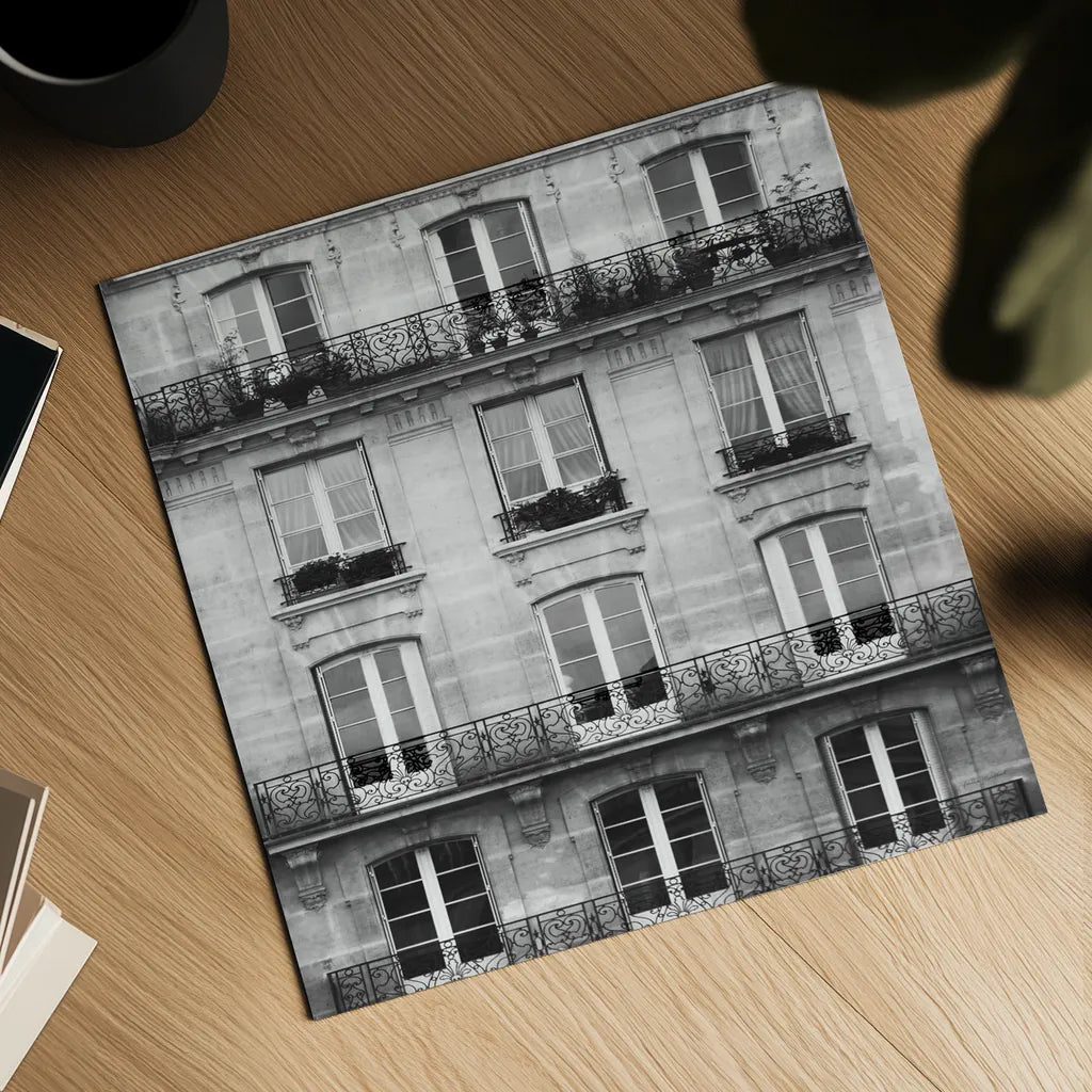 Across the Street II Crop by Laura Marshall. Shown as a detailed flat fine art print, highlighting archival giclee quality. Available as an archival giclee rolled canvas, fine art paper, or poster print. SKU 21915a.