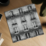Across the Street II Crop by Laura Marshall. Shown as a detailed flat fine art print, highlighting archival giclee quality. Available as an archival giclee rolled canvas, fine art paper, or poster print. SKU 21915a.