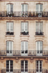 Across the Street II Neutral by Laura Marshall. SKU 53121h. Archival Giclee Fine art print for wall decor.