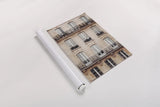 Across the Street II Neutral by Laura Marshall. shown as a rolled paper print. Available as archival giclee rolled canvas, fine art paper, or poster print. SKU 53121h.