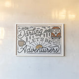 Adventurous I by Laura Marshall. shown as a paper print in a white frame. Available as a archival giclee rolled canvas, fine art paper, or poster print. SKU 58453i.