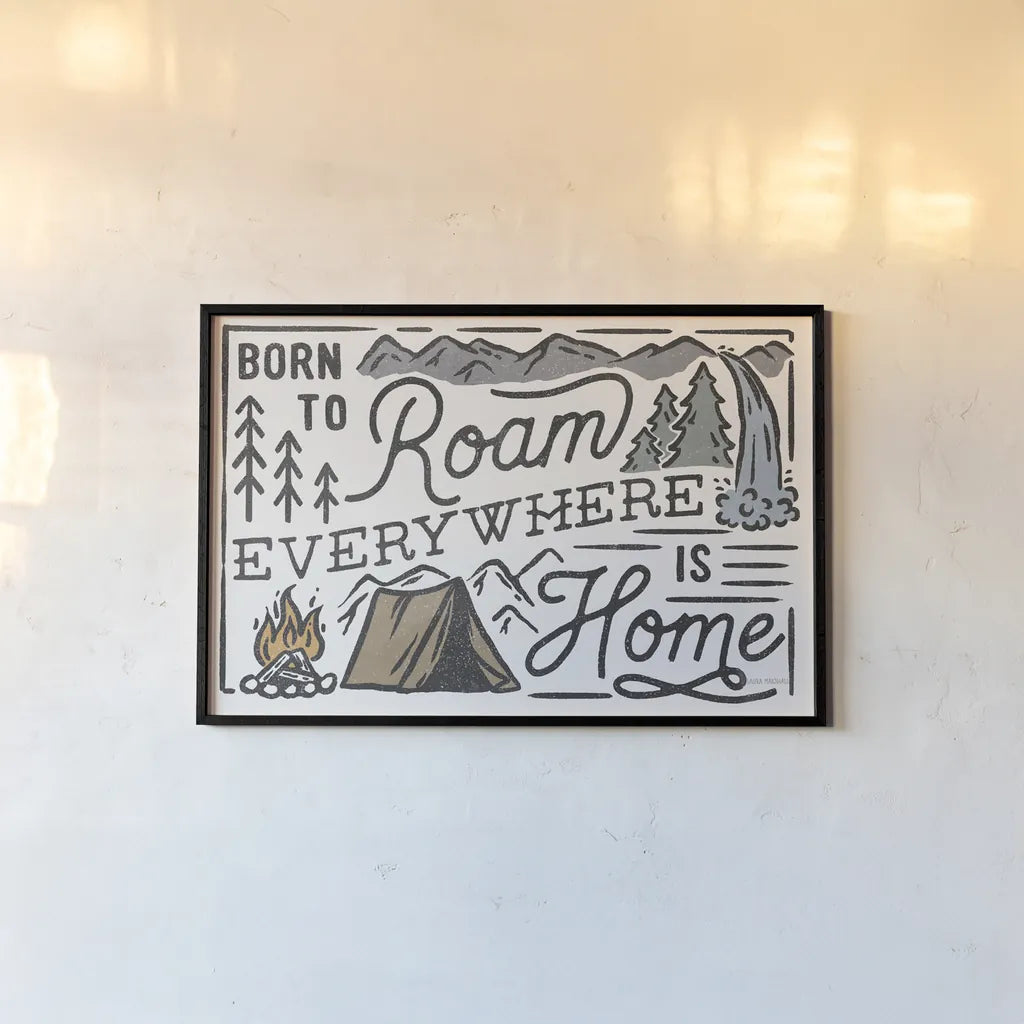 Adventurous II by Laura Marshall. shown as a paper print in a black flame. Available as a archival giclee rolled canvas, fine art paper, or poster print. SKU 58454i.