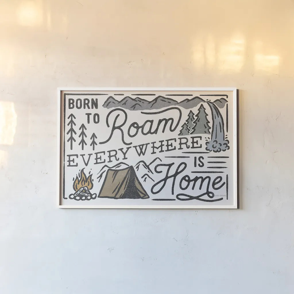 Adventurous II by Laura Marshall. shown as a paper print in a white frame. Available as a archival giclee rolled canvas, fine art paper, or poster print. SKU 58454i.