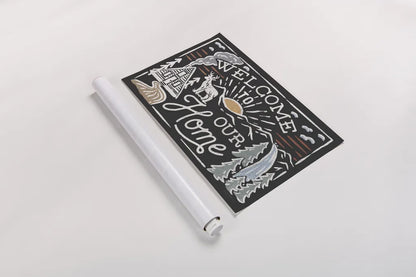 Adventurous III Black by Laura Marshall. shown as a rolled paper print. Available as archival giclee rolled canvas, fine art paper, or poster print. SKU 58462i.