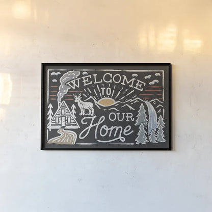 Adventurous III Black by Laura Marshall. shown as a paper print in a black flame. Available as a archival giclee rolled canvas, fine art paper, or poster print. SKU 58462i.