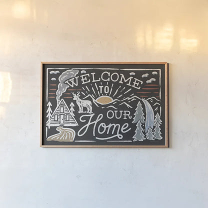 Adventurous III Black by Laura Marshall. shown as a paper print in a natural frame. Available as a archival giclee rolled canvas, fine art paper, or poster print. SKU 58462i.