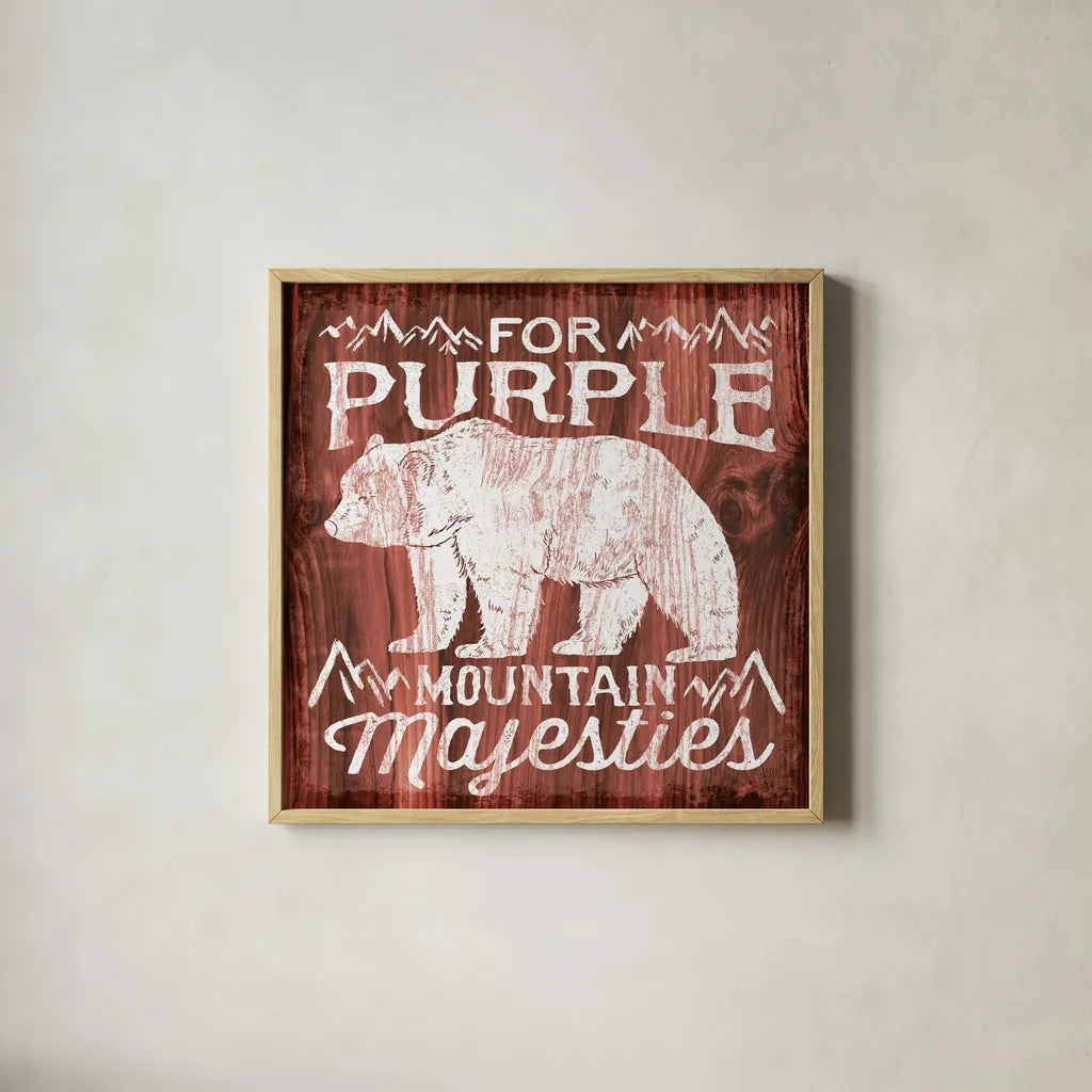 America the Beautiful IV by Laura Marshall. Shown in a natural wood glass frame for a timeless modern aesthetic. Available as an archival giclee rolled canvas, fine art paper, or poster print. SKU 25532a.