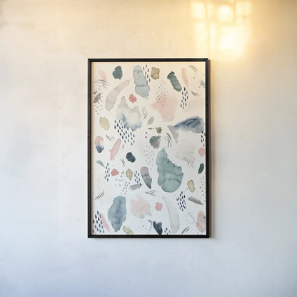 April Showers by Laura Marshall. shown as a paper print in a black flame. Available as a archival giclee rolled canvas, fine art paper, or poster print. SKU 32598h.