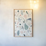 April Showers by Laura Marshall. shown as a paper print in a natural frame. Available as a archival giclee rolled canvas, fine art paper, or poster print. SKU 32598h.