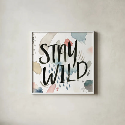 April Showers Inspiration I by Laura Marshall. Shown in a crisp white glass frame for a clean and minimalist style. Available as an archival giclee rolled canvas, fine art paper, or poster print. SKU 33165a.