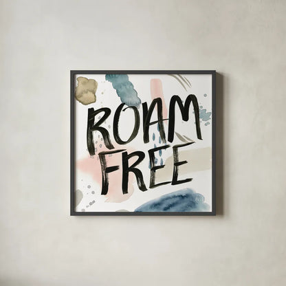 April Showers Inspiration II by Laura Marshall. Shown in a sleek black glass frame for a contemporary gallery look. Available as an archival giclee rolled canvas, fine art paper, or poster print. SKU 33166a.