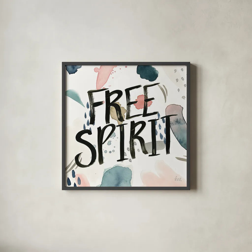 April Showers Inspiration III by Laura Marshall. Shown in a sleek black glass frame for a contemporary gallery look. Available as an archival giclee rolled canvas, fine art paper, or poster print. SKU 33167a.