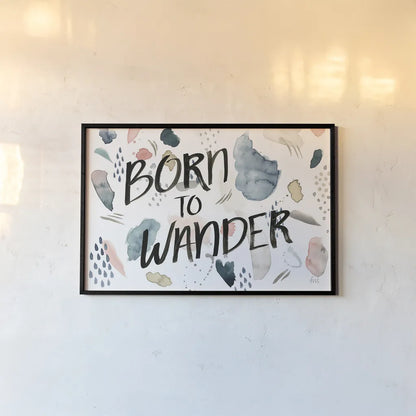 April Showers Inspiration VI by Laura Marshall. shown as a paper print in a black flame. Available as a archival giclee rolled canvas, fine art paper, or poster print. SKU 33170i.