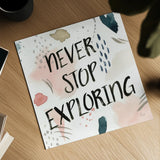 April Showers VII Inspiration Blush by Laura Marshall. Shown as a detailed flat fine art print, highlighting archival giclee quality. Available as an archival giclee rolled canvas, fine art paper, or poster print. SKU 54186a.