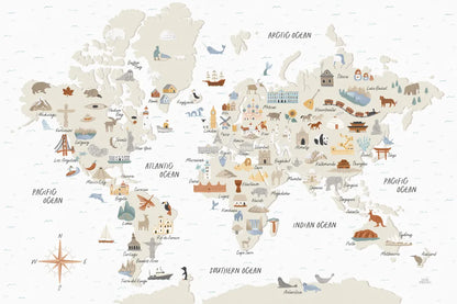 Around the World I by Laura Marshall. SKU 71724i. Archival Giclee Fine art print for wall decor.