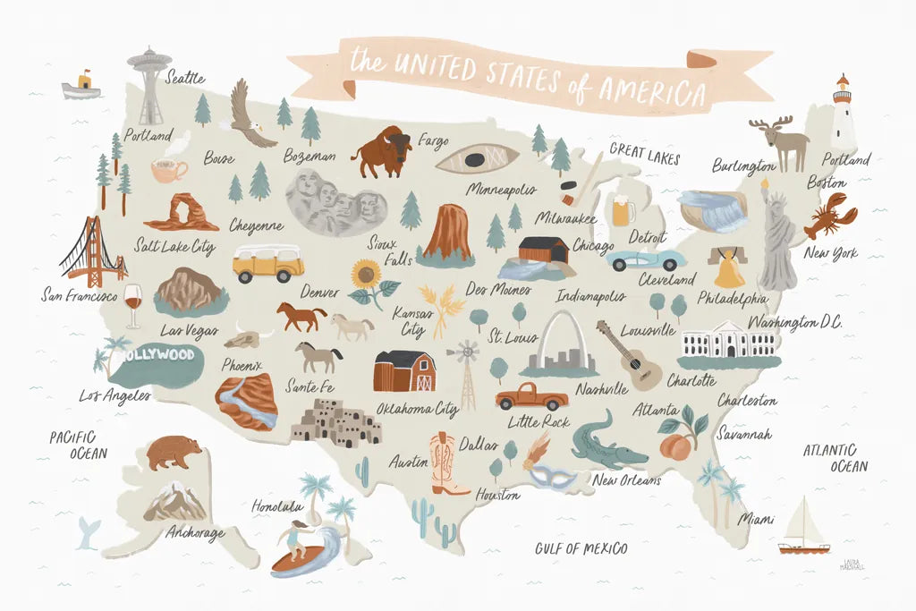 Around the World II by Laura Marshall. SKU 71725i. Archival Giclee Fine art print for wall decor.