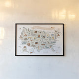 Around the World II by Laura Marshall. shown as a paper print in a black flame. Available as a archival giclee rolled canvas, fine art paper, or poster print. SKU 71725i.