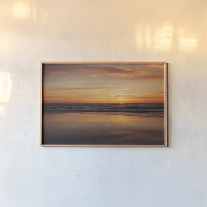 At Days End I by Laura Marshall. shown as a paper print in a natural frame. Available as a archival giclee rolled canvas, fine art paper, or poster print. SKU 42965i.