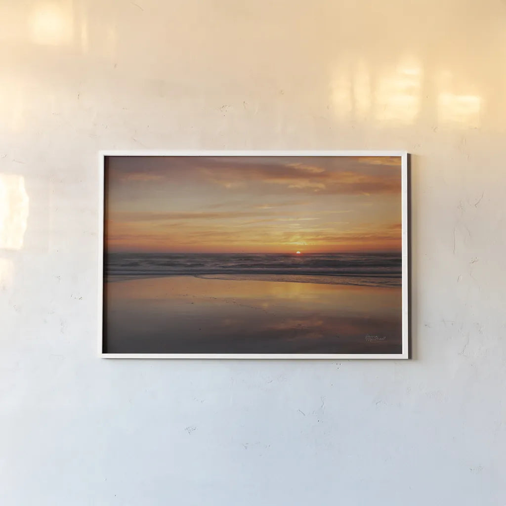 At Days End I by Laura Marshall. shown as a paper print in a white frame. Available as a archival giclee rolled canvas, fine art paper, or poster print. SKU 42965i.