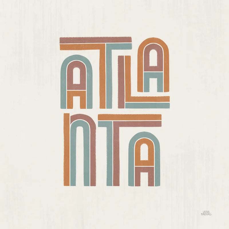 Atlanta by Laura Marshall. SKU 101641a. Archival Giclee Fine art print for wall decor.
