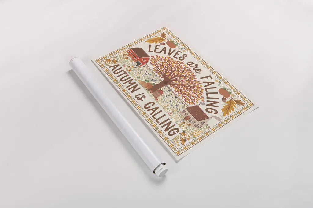 Autumn Days I by Laura Marshall. shown as a rolled paper print. Available as archival giclee rolled canvas, fine art paper, or poster print. SKU 90579i.