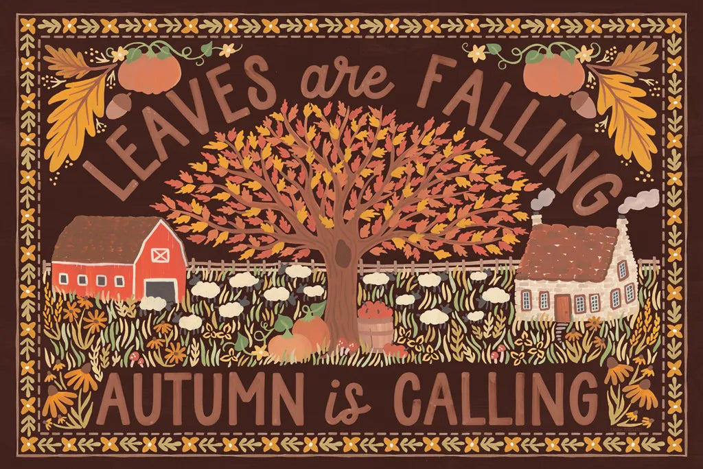 Autumn Days I Dark by Laura Marshall. SKU 90590i. Archival Giclee Fine art print for wall decor.