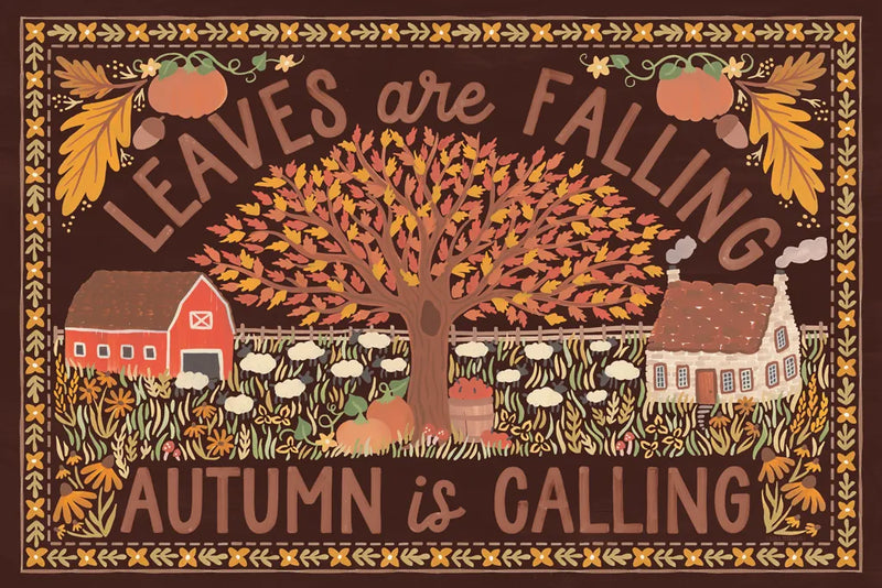 Autumn Days I Dark by Laura Marshall. SKU 90590i. Archival Giclee Fine art print for wall decor.