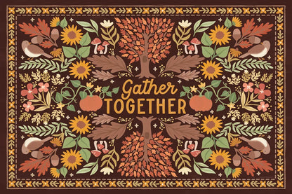 Autumn Days IX Dark by Laura Marshall. SKU 90598i. Archival Giclee Fine art print for wall decor.