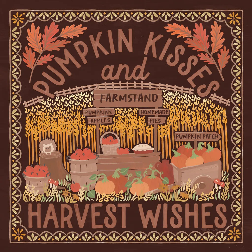 Autumn Days V Dark by Laura Marshall. SKU 90594a. Archival Giclee Fine art print for wall decor.