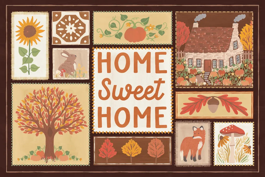 Autumn Days VI Dark by Laura Marshall. SKU 90595i. Archival Giclee Fine art print for wall decor.