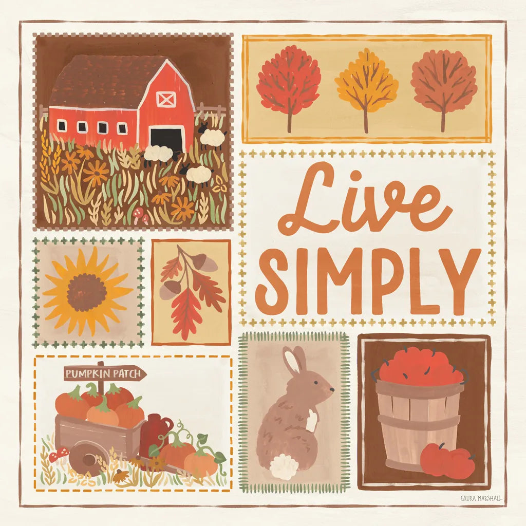 Autumn Days VII by Laura Marshall. SKU 90585a. Archival Giclee Fine art print for wall decor.