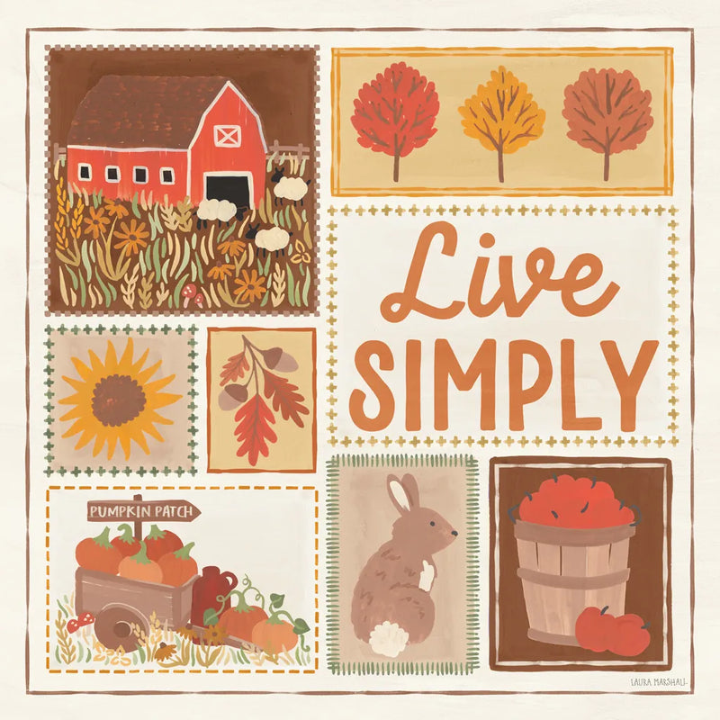 Autumn Days VII by Laura Marshall. SKU 90585a. Archival Giclee Fine art print for wall decor.