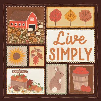 Autumn Days VII Dark by Laura Marshall. SKU 90596a. Archival Giclee Fine art print for wall decor.