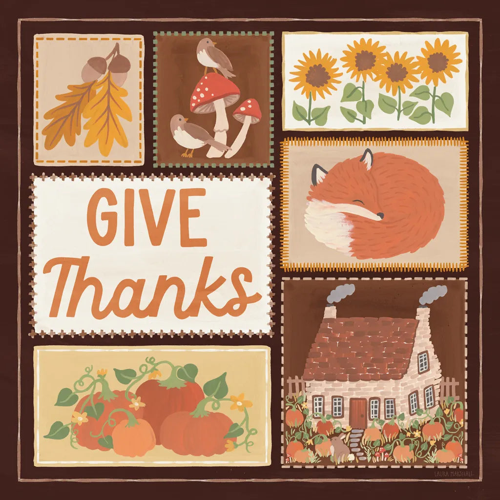 Autumn Days VIII Dark by Laura Marshall. SKU 90597a. Archival Giclee Fine art print for wall decor.