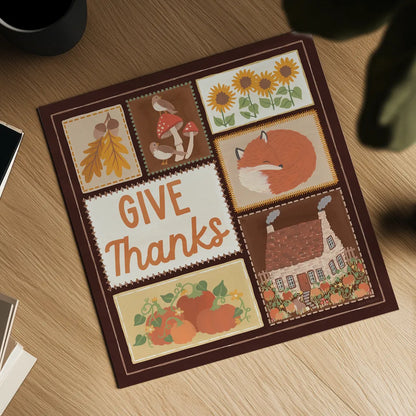 Autumn Days VIII Dark by Laura Marshall. Shown as a detailed flat fine art print, highlighting archival giclee quality. Available as an archival giclee rolled canvas, fine art paper, or poster print. SKU 90597a.