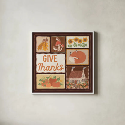 Autumn Days VIII Dark by Laura Marshall. Shown in a crisp white glass frame for a clean and minimalist style. Available as an archival giclee rolled canvas, fine art paper, or poster print. SKU 90597a.