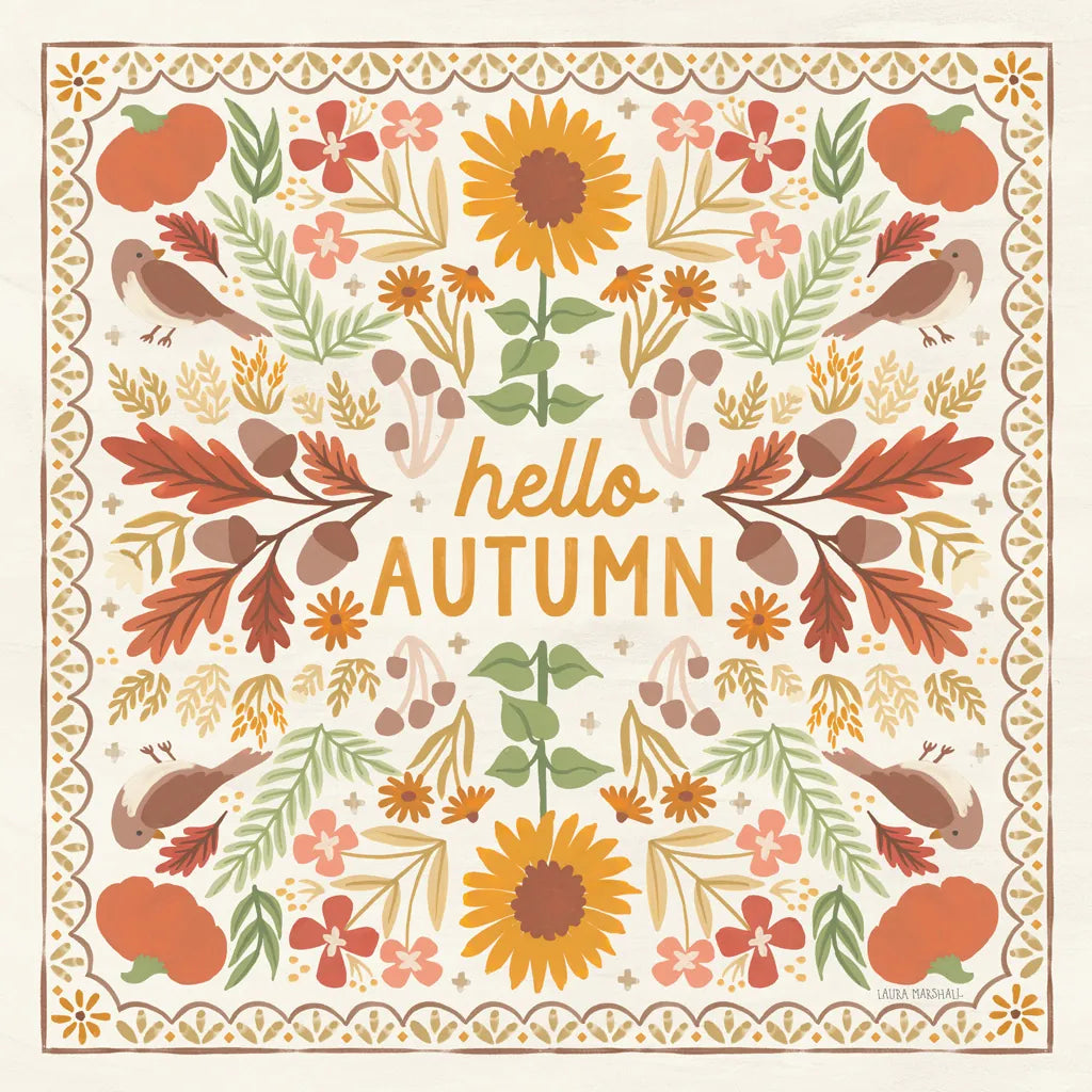 Autumn Days X by Laura Marshall. SKU 90588a. Archival Giclee Fine art print for wall decor.