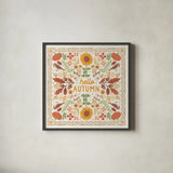 Autumn Days X by Laura Marshall. Shown in a sleek black glass frame for a contemporary gallery look. Available as an archival giclee rolled canvas, fine art paper, or poster print. SKU 90588a.
